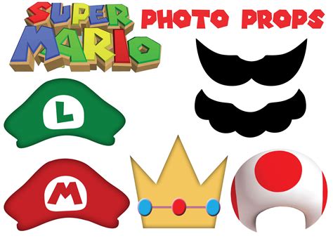 Cut Out Super Mario Party Printables